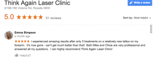 Tattoo Removal Guarantee. Tattoo Removal Sydney. Tattoo Removal Review